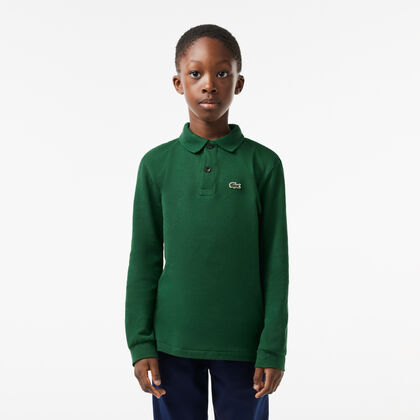 Kids' Lacoste Regular Fit Petit Pique Polo Shirt