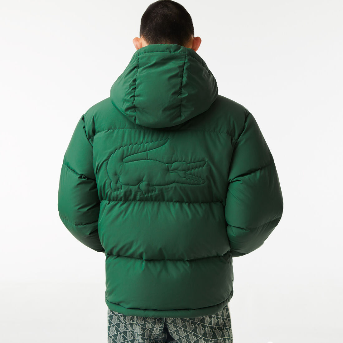 Men's Lacoste Quilted Water-Repellent Short Jacket Men's Lacoste Quilted Water-Repellent Short Jacket