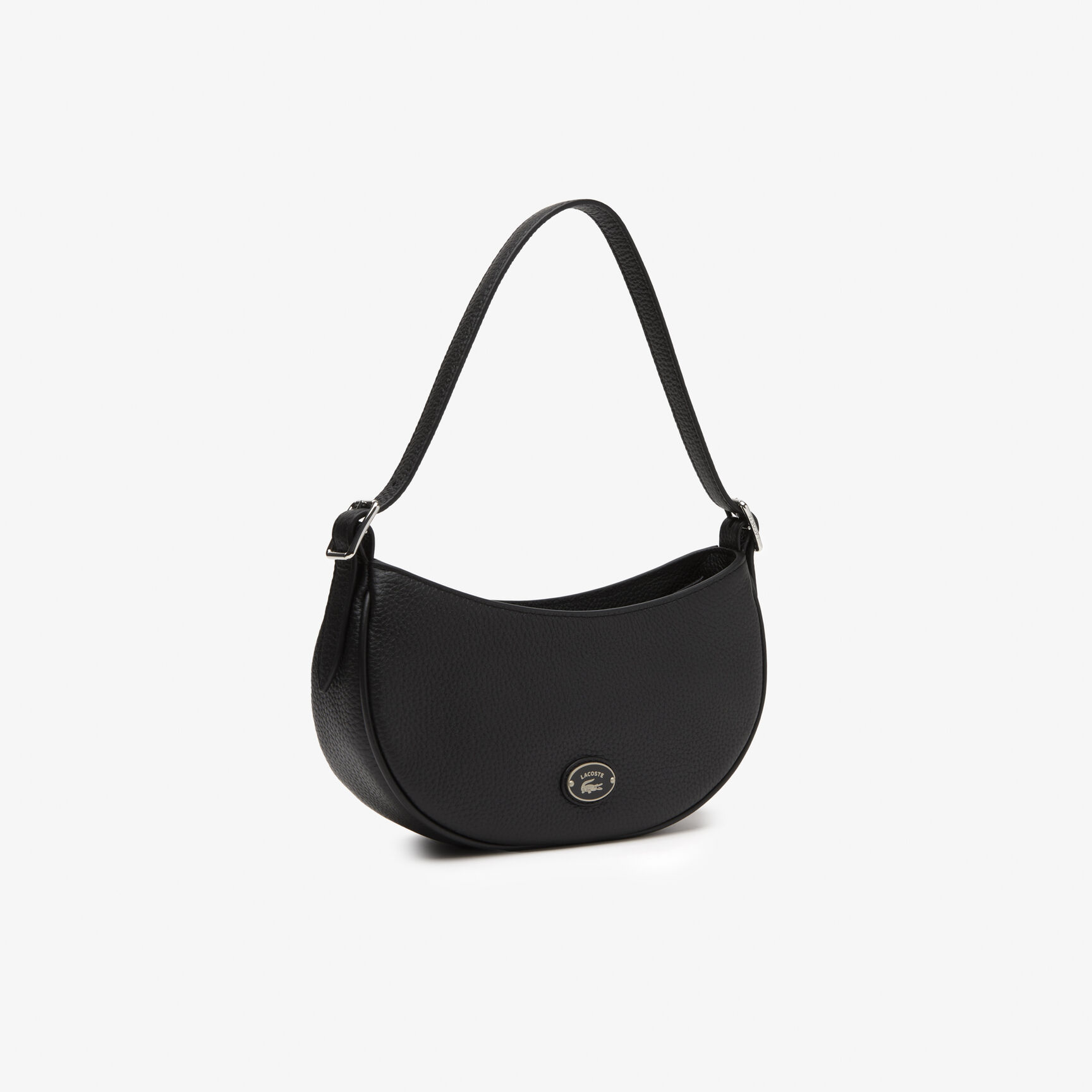 Women's Lacoste Top Grain Leather Halfmoon Bag 