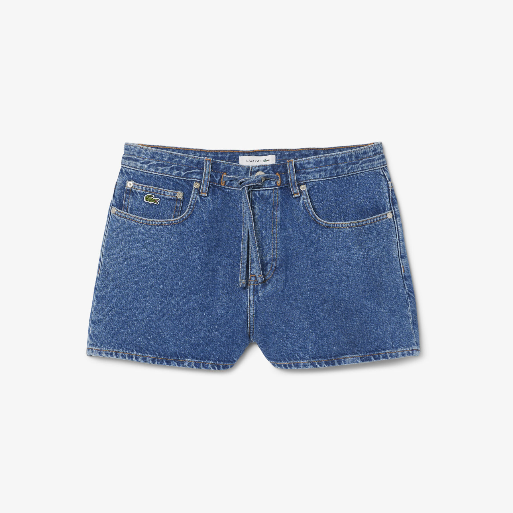 Cotton Denim Shorts lacoste cotton denim shorts