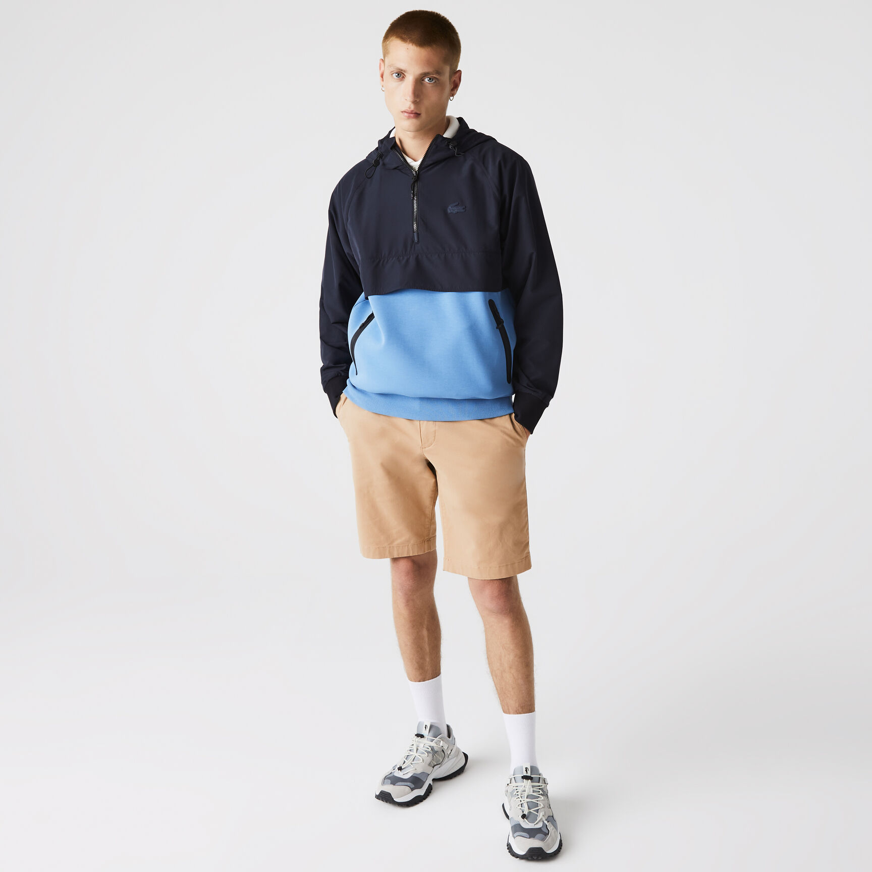 Men's Slim Fit Stretch Gabardine Bermuda Shorts Men's Slim Fit Stretch Gabardine Bermuda Shorts