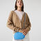 women s lacoste small oval grained leather camera bag