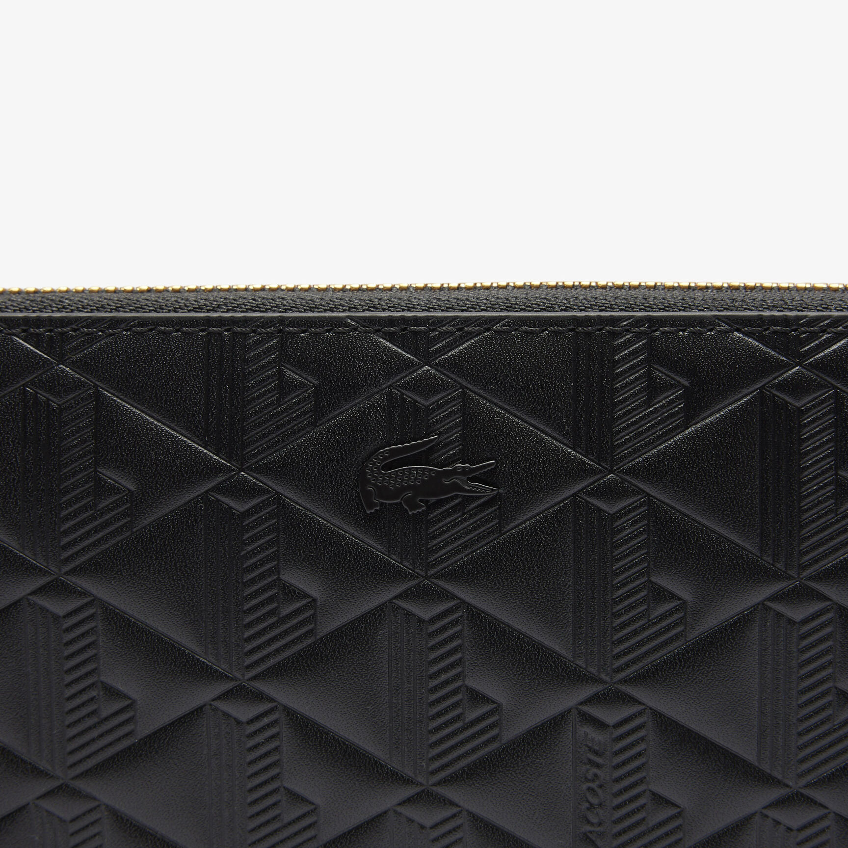 Maheki Zipped Embossed Leather Billfold