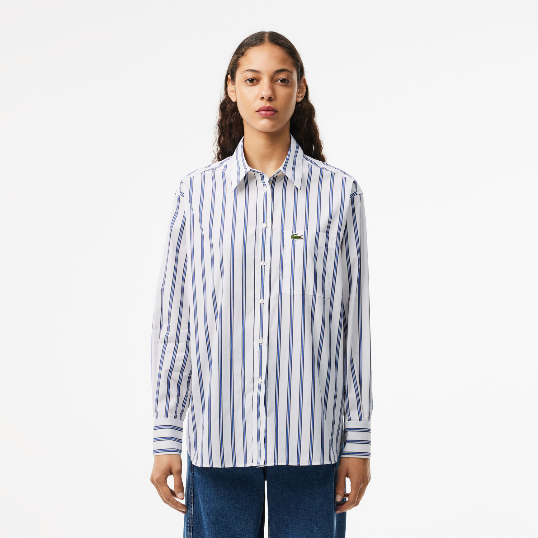 Oversized Fit Cotton Poplin Shirt