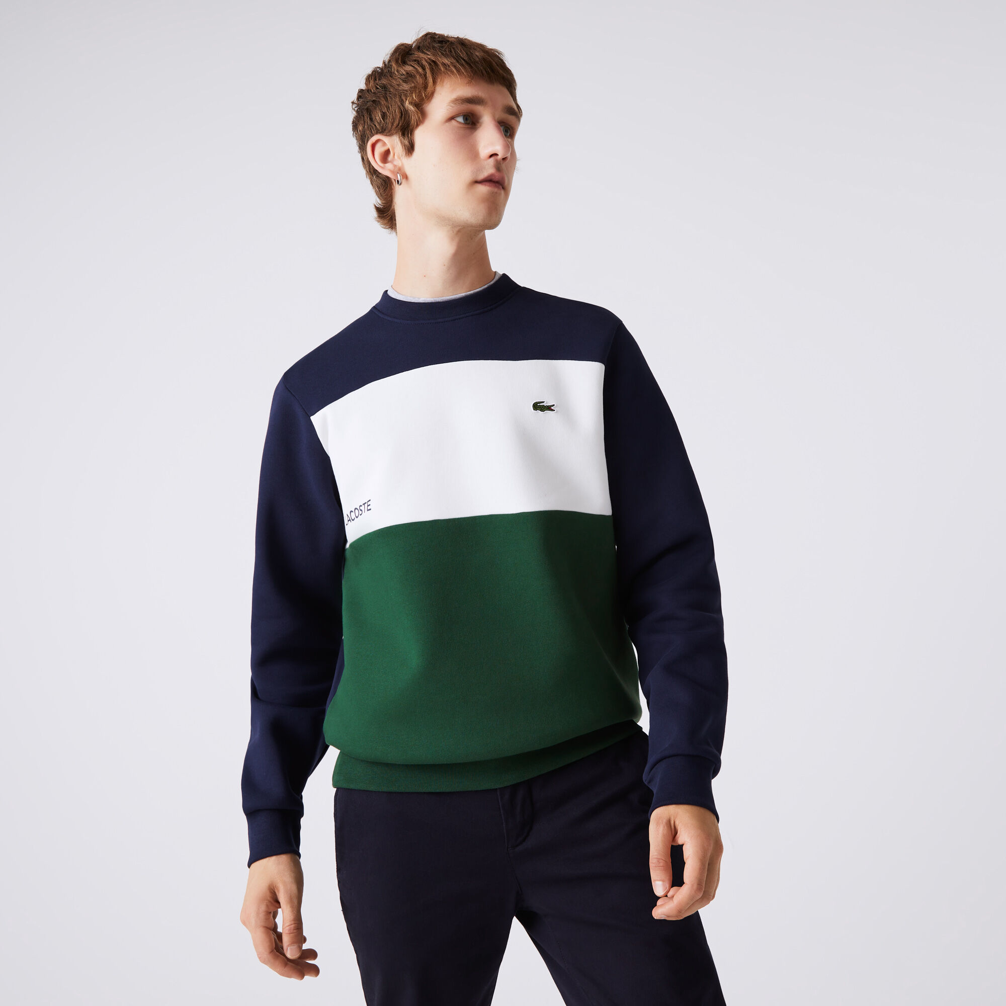 Lacoste color block sweatshirt store