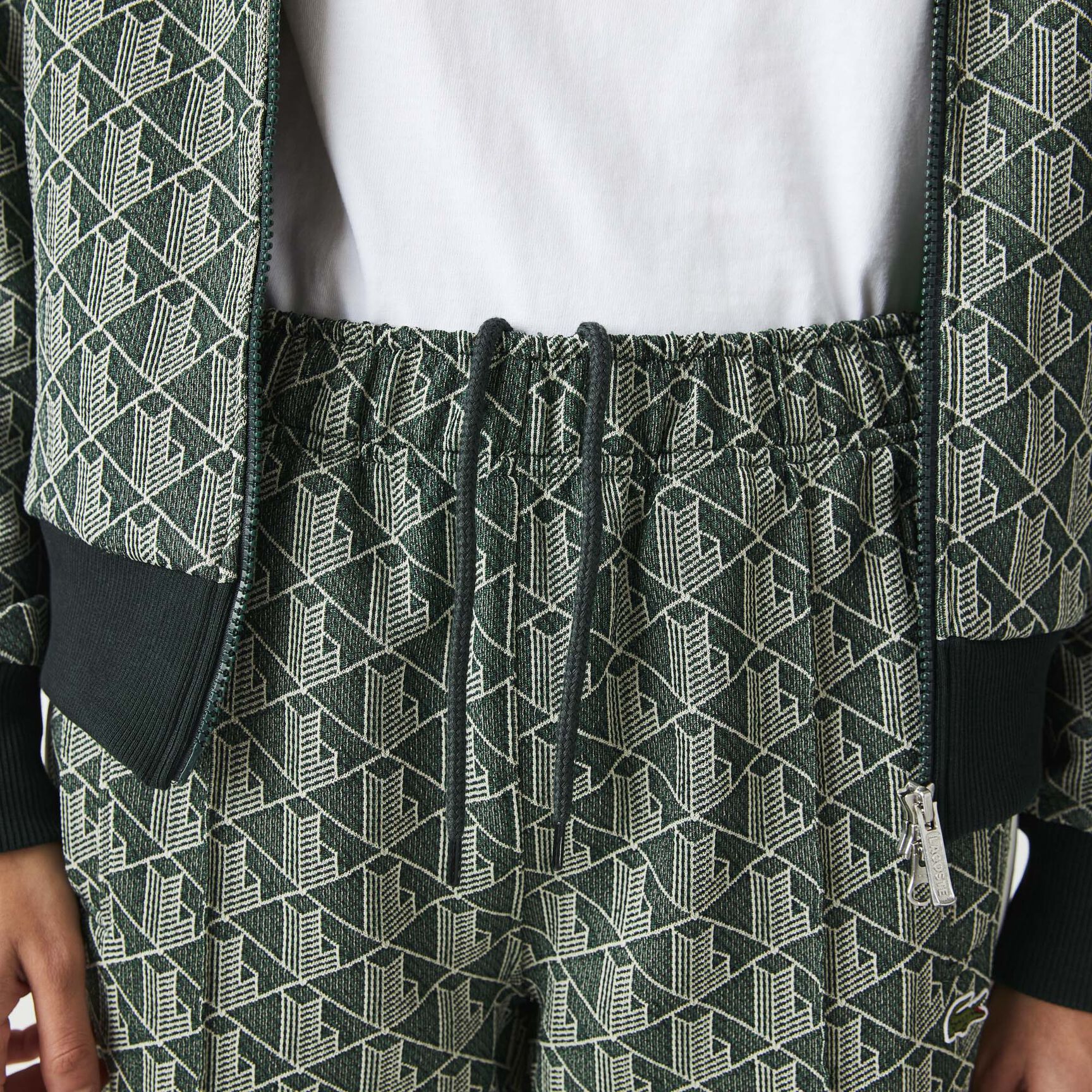 بنطال رياضي جاكار بنقشة حروف الماركة للجنسين مجموعة Lacoste L!VE بنطال رياضي جاكار بنقشة حروف الماركة للجنسين مجموعة Lacoste L!VE