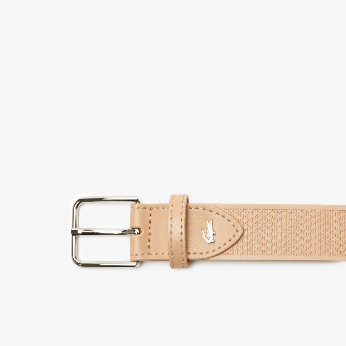 حزام جلد بحياكة وتمساح معدني للرجال حزام جلد بحياكة وتمساح معدني للرجال