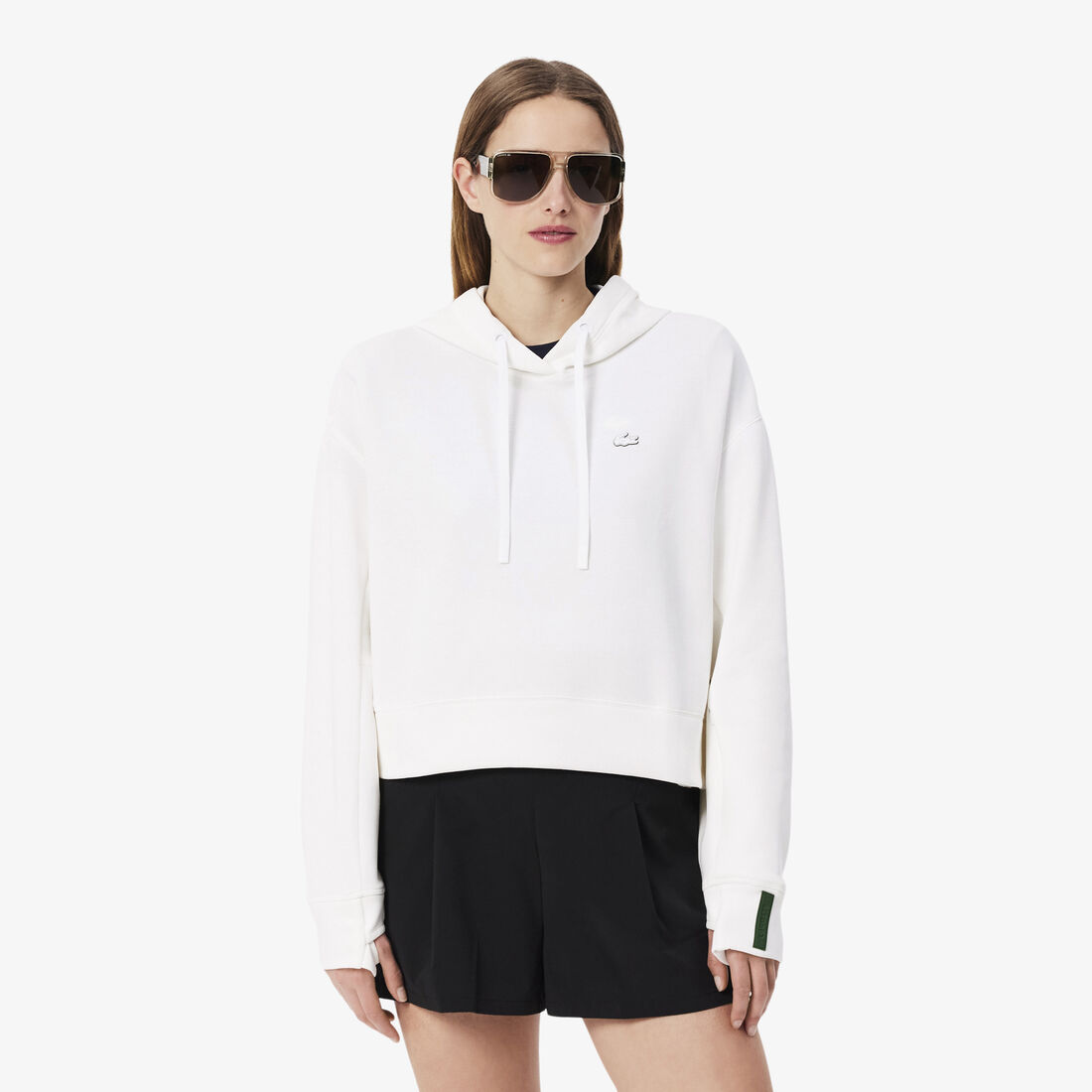 Short Cut Cotton Hoodie