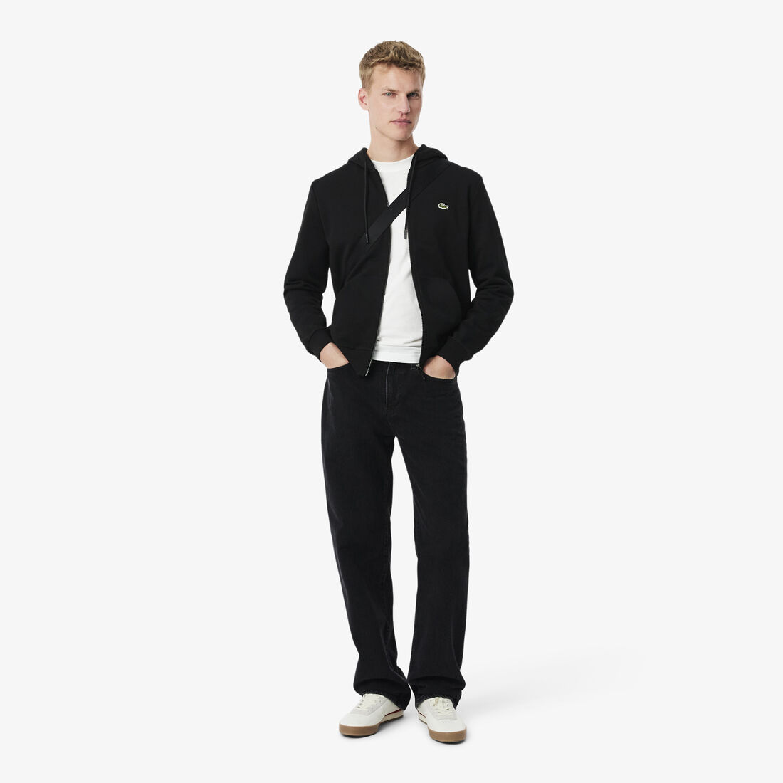 Classic Fit Zipped Fleece Sweatshirt