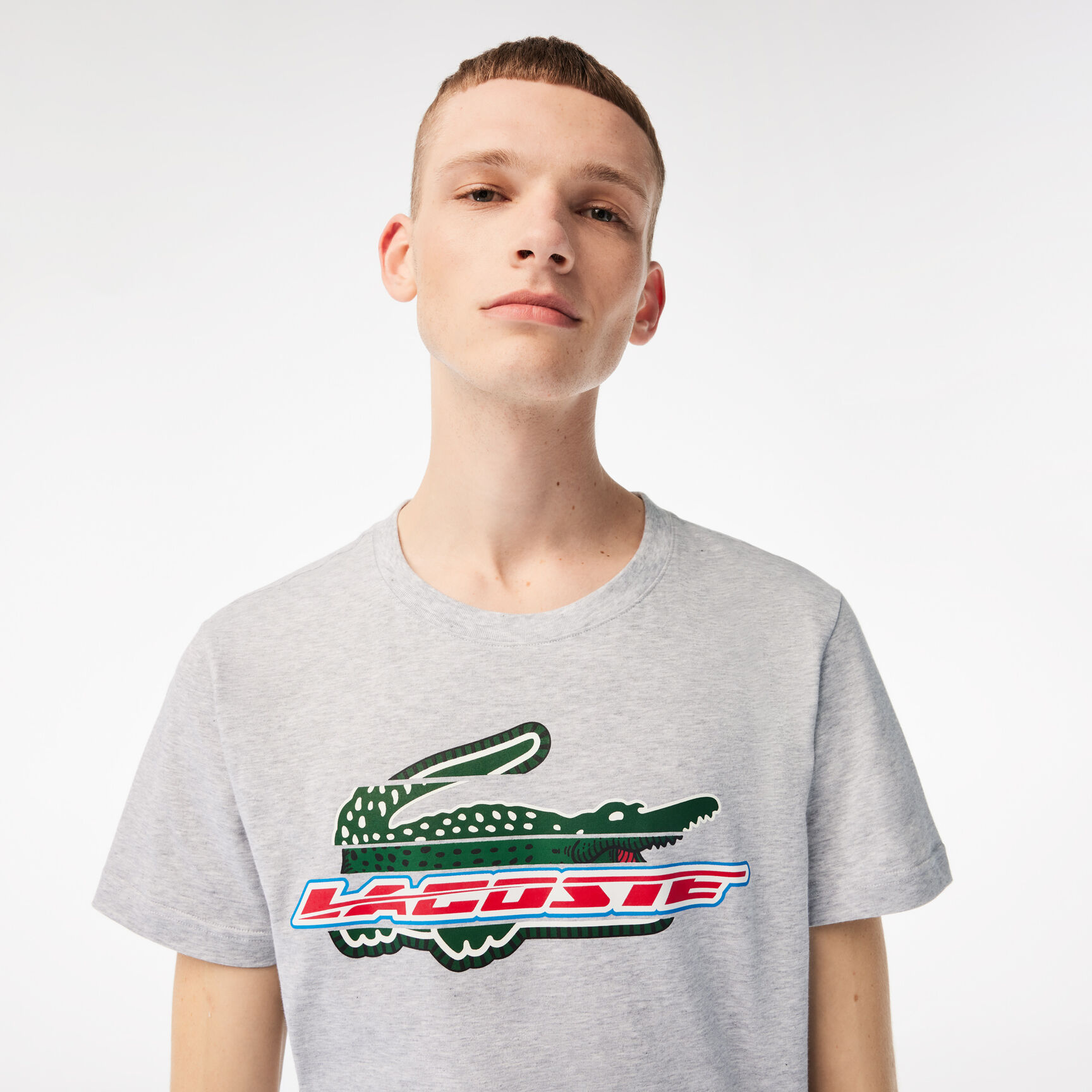 تيشيرت لاكوست قطن عضوي بقصة عادية للرجال مجموعة Lacoste SPORT