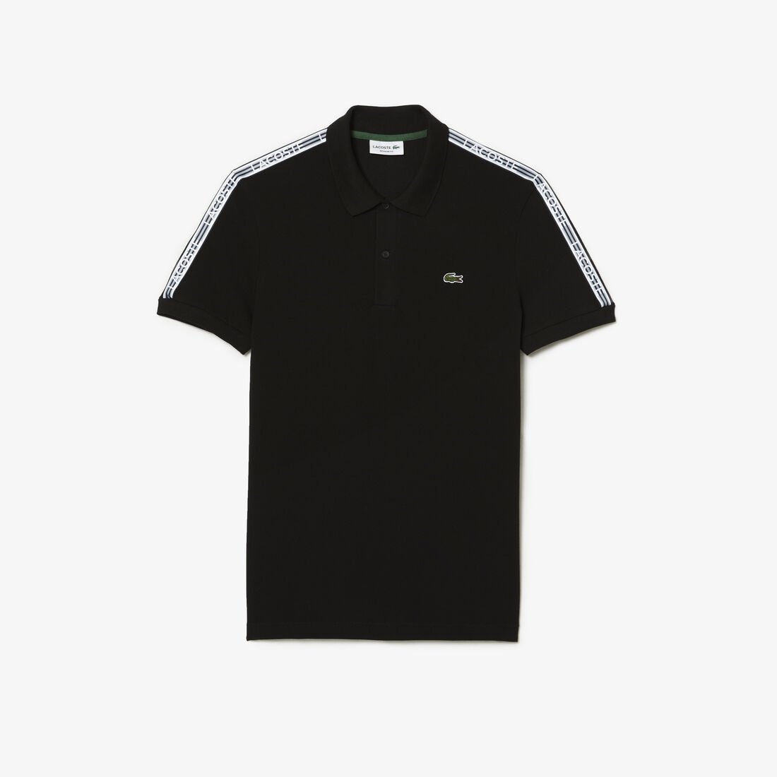 Regular Fit Logo Stripe Stretch Cotton Polo Shirt Regular Fit Logo Stripe Stretch Cotton Polo Shirt