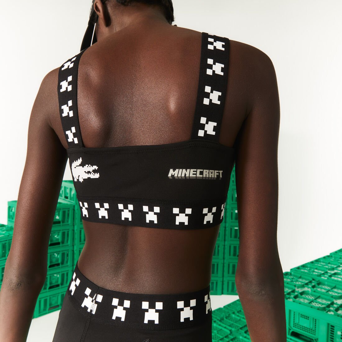 Women's Lacoste L!VE x Minecraft Sports Bra Women's Lacoste L!VE x Minecraft Sports Bra
