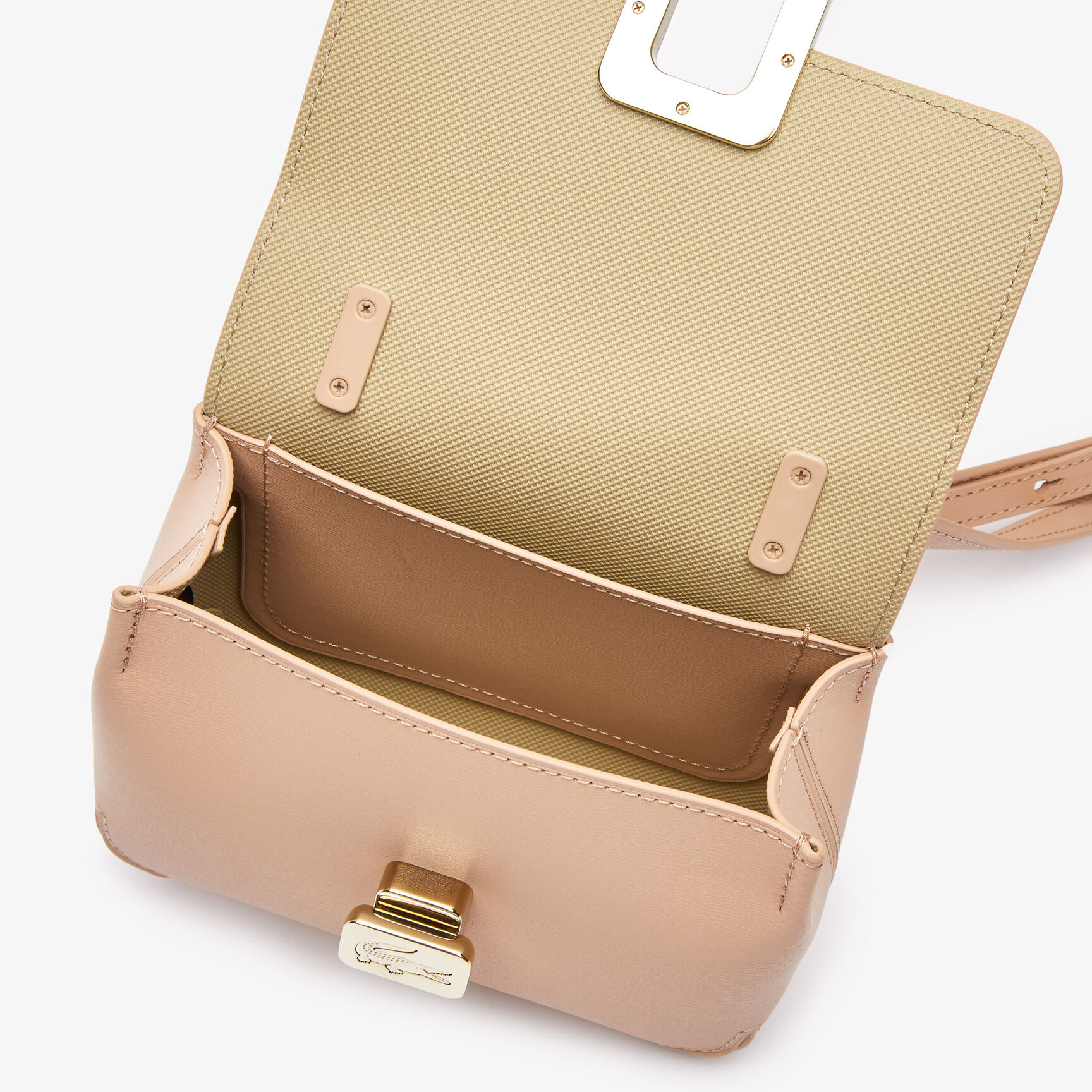 Women's Amelia Leather Shoulder Bag with Engraved Lock