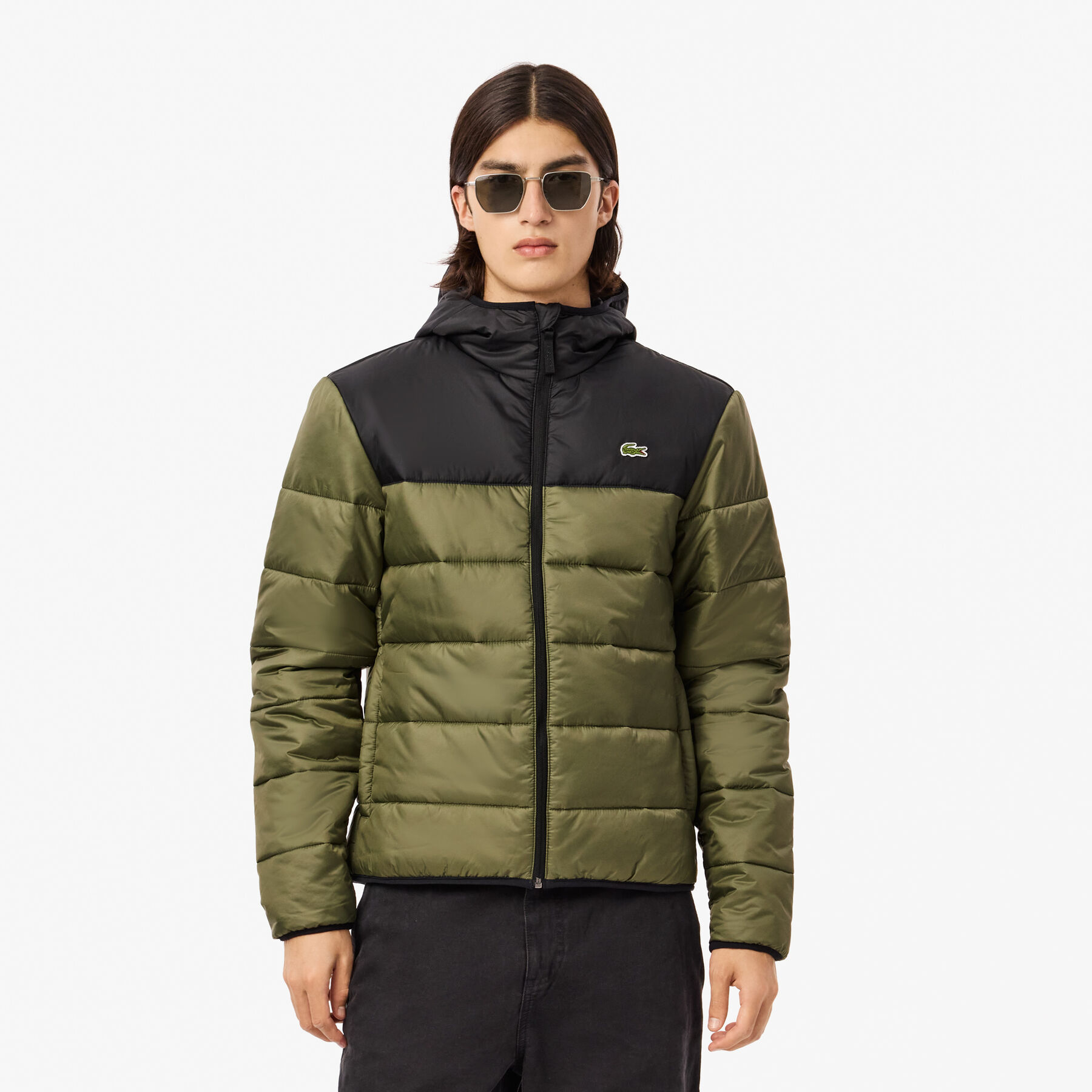 Water-Repellent Quilted Puffed Jacket lacoste water repellent quilted puffed jacket