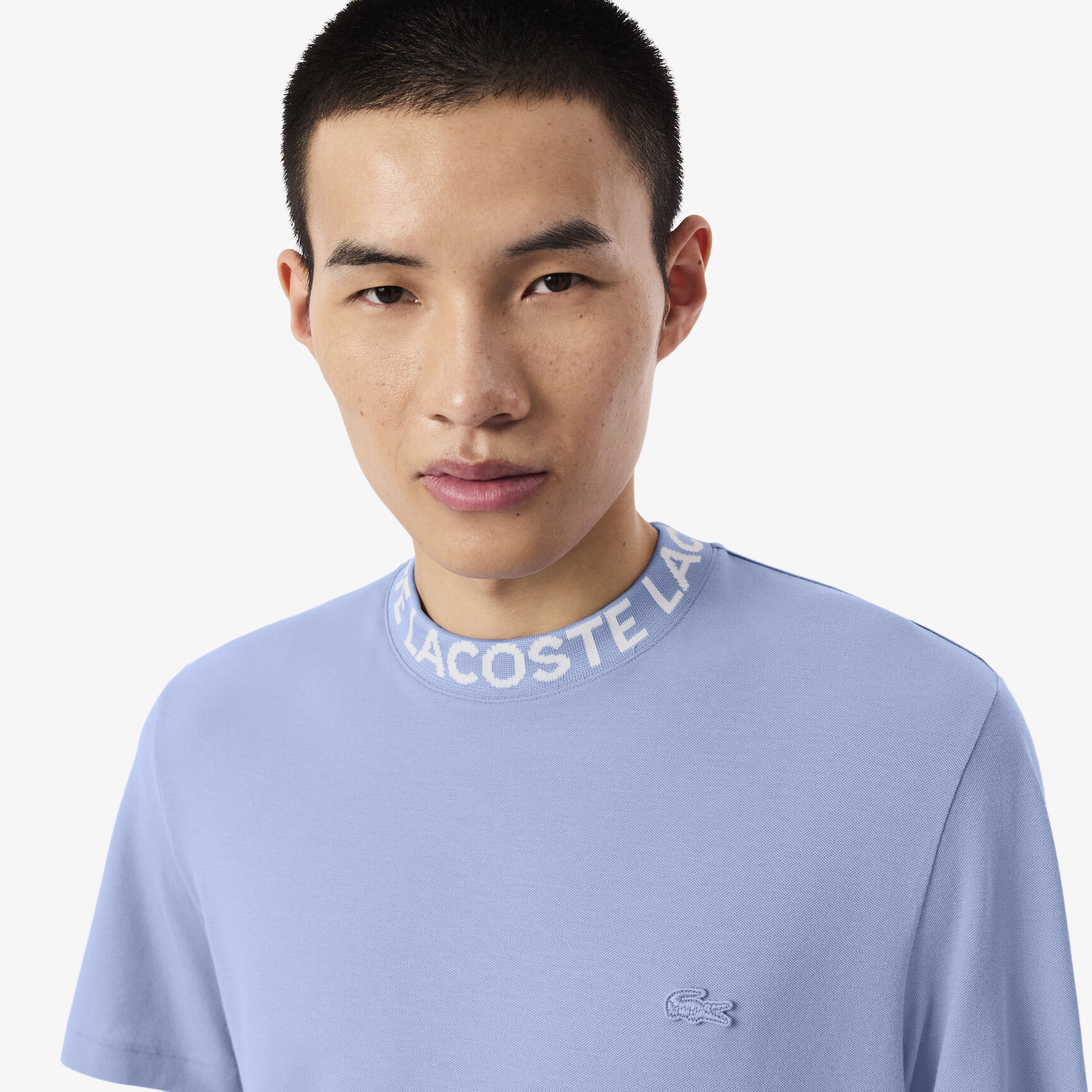 Jacquard Branded Pique T-shirt