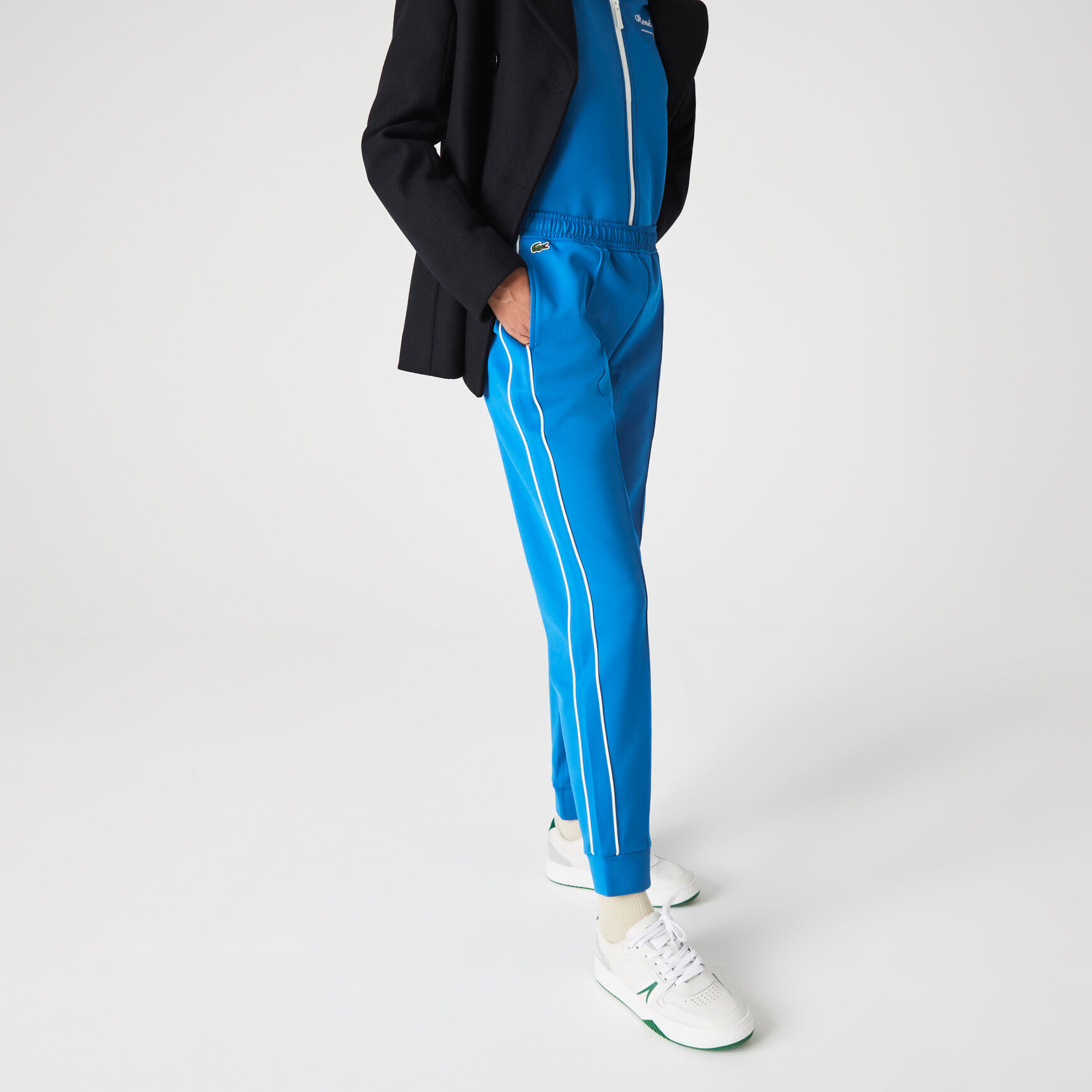 Women's Contrast Piped Pleated Jogging Pants Women's Contrast Piped Pleated Jogging Pants