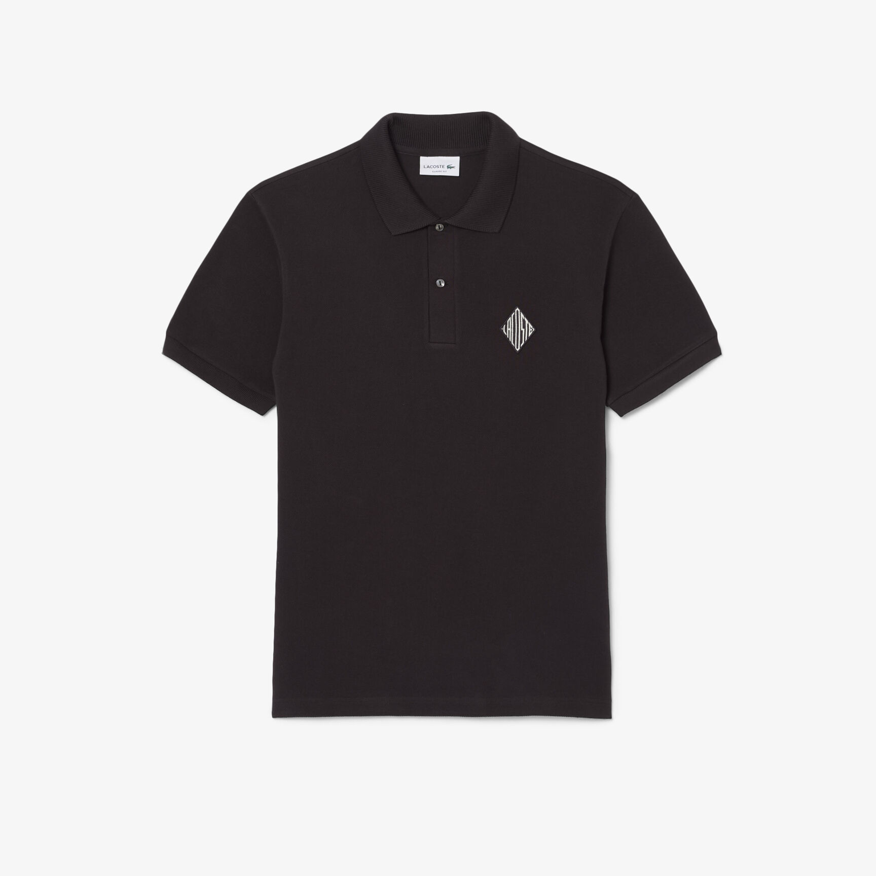 Classic Fit Badge Accent Pique Polo Shirt Classic Fit Badge Accent Pique Polo Shirt