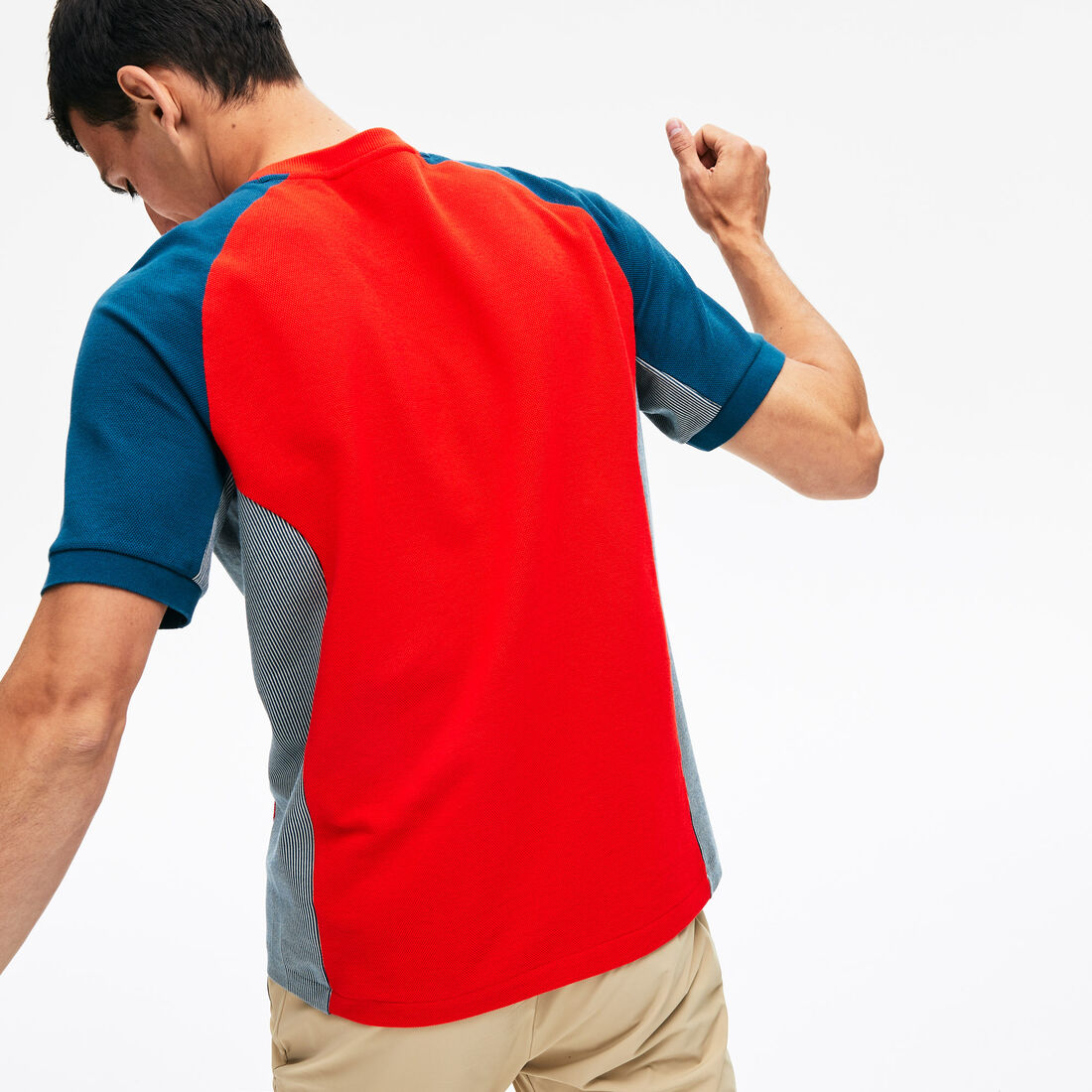 Men's Colourblock Piqué Crew Neck T-shirt Men's Colourblock Piqué Crew Neck T-shirt