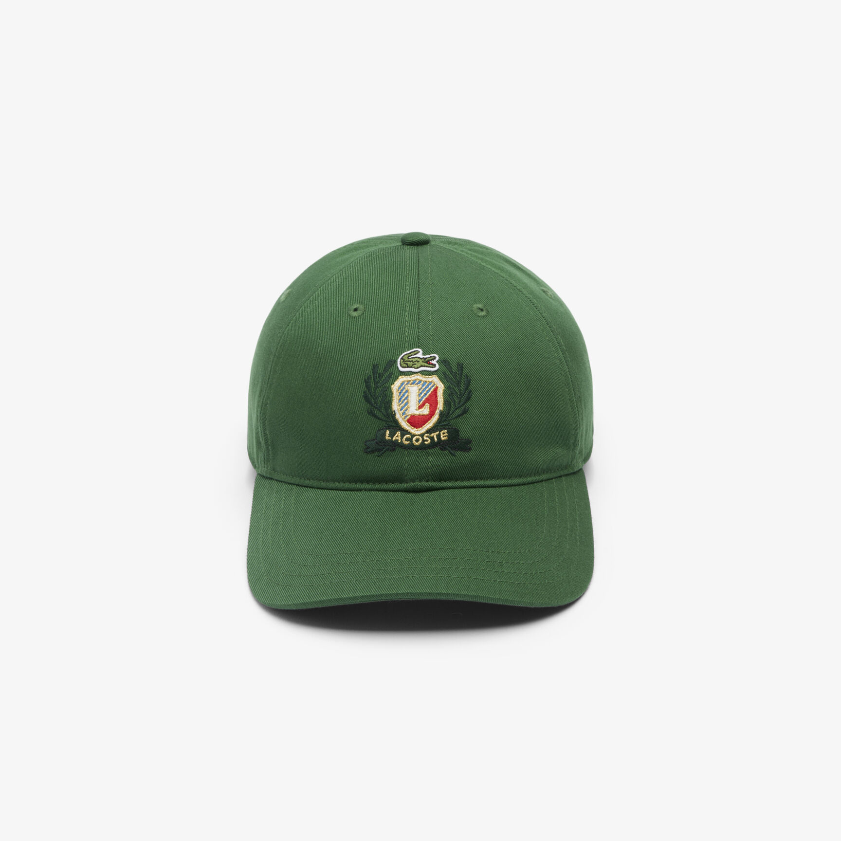 قبعة من قماش قطني مائل مطرزة قابلة للتعديل