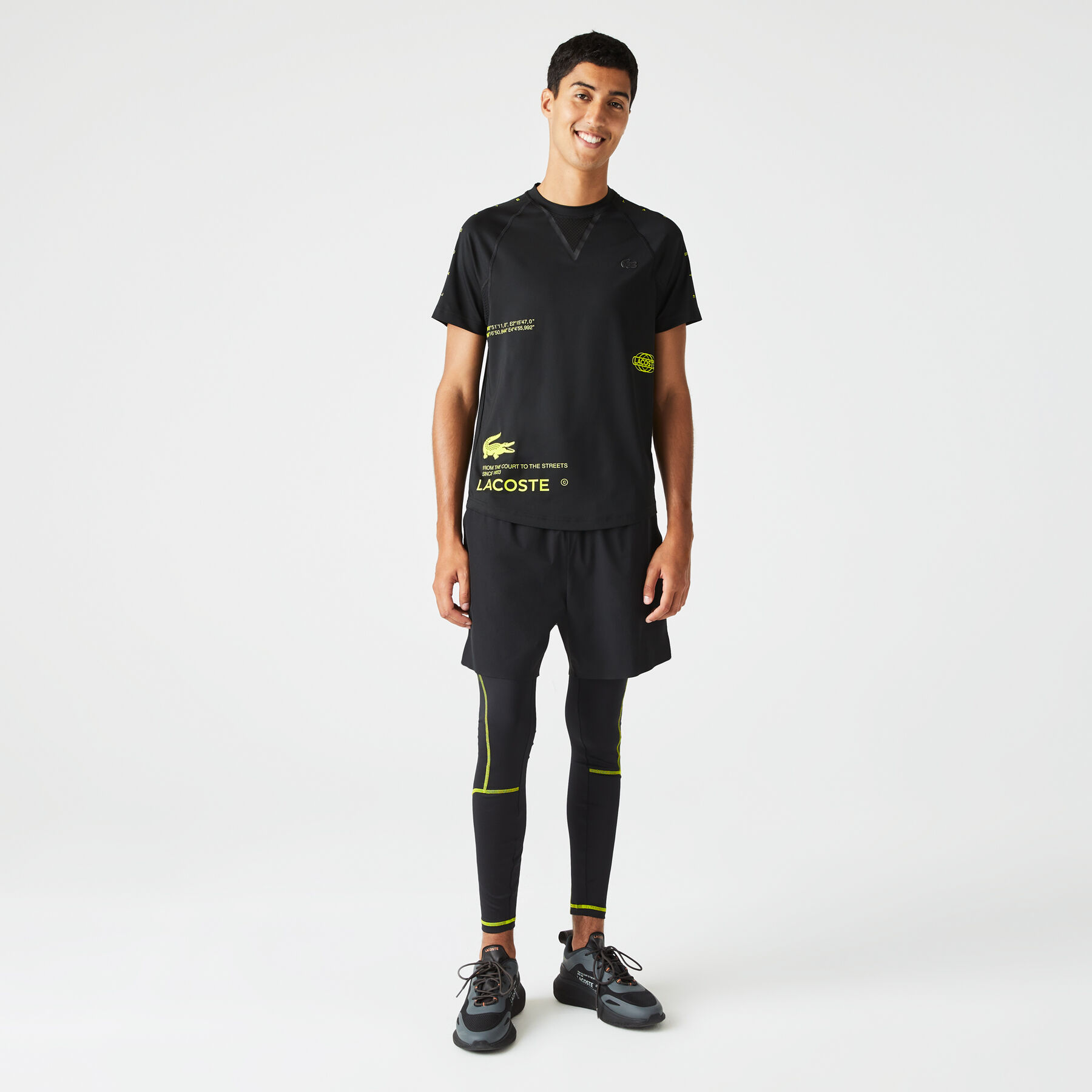 لاكوست تيشيرت جيرسيه مطاطية للرجال مجموعة lacoste sport