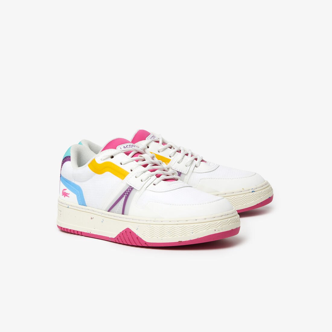 Women's Lacoste L001 Eco Synthetic and Textile Sneakers Women's Lacoste L001 Eco Synthetic and Textile Sneakers