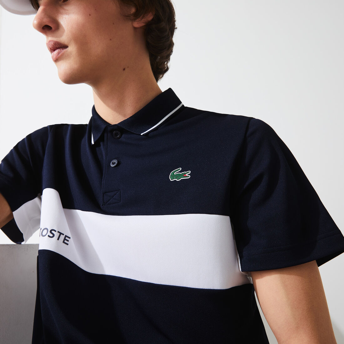Men’s Lacoste SPORT Colourblock Breathable Resistant Polo Shirt Men’s Lacoste SPORT Colourblock Breathable Resistant Polo Shirt