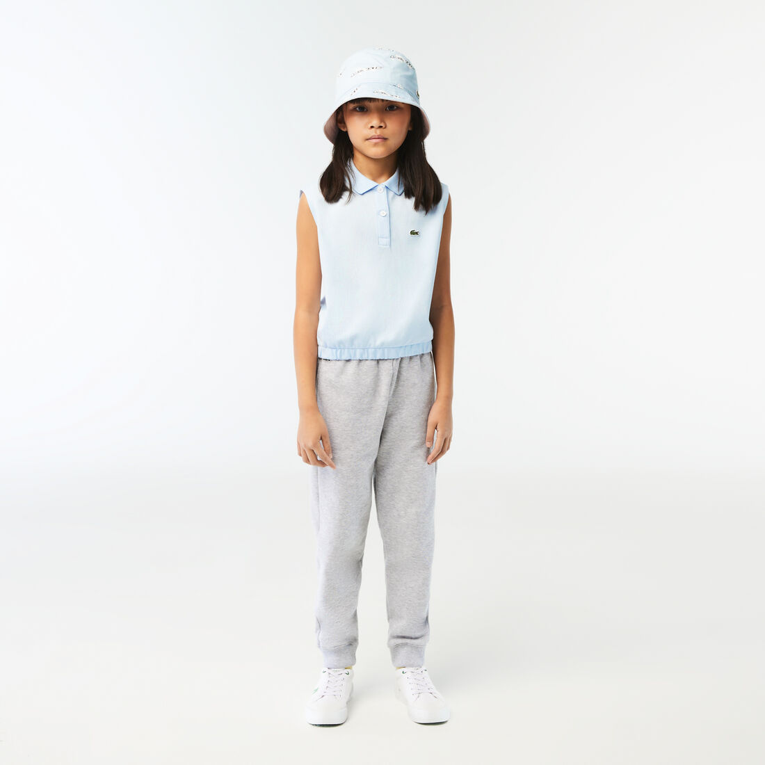 تيشيرت بولو لاكوست بلا أكمام قطن بيكيه للبنات تيشيرت بولو لاكوست بلا أكمام قطن بيكيه للبنات