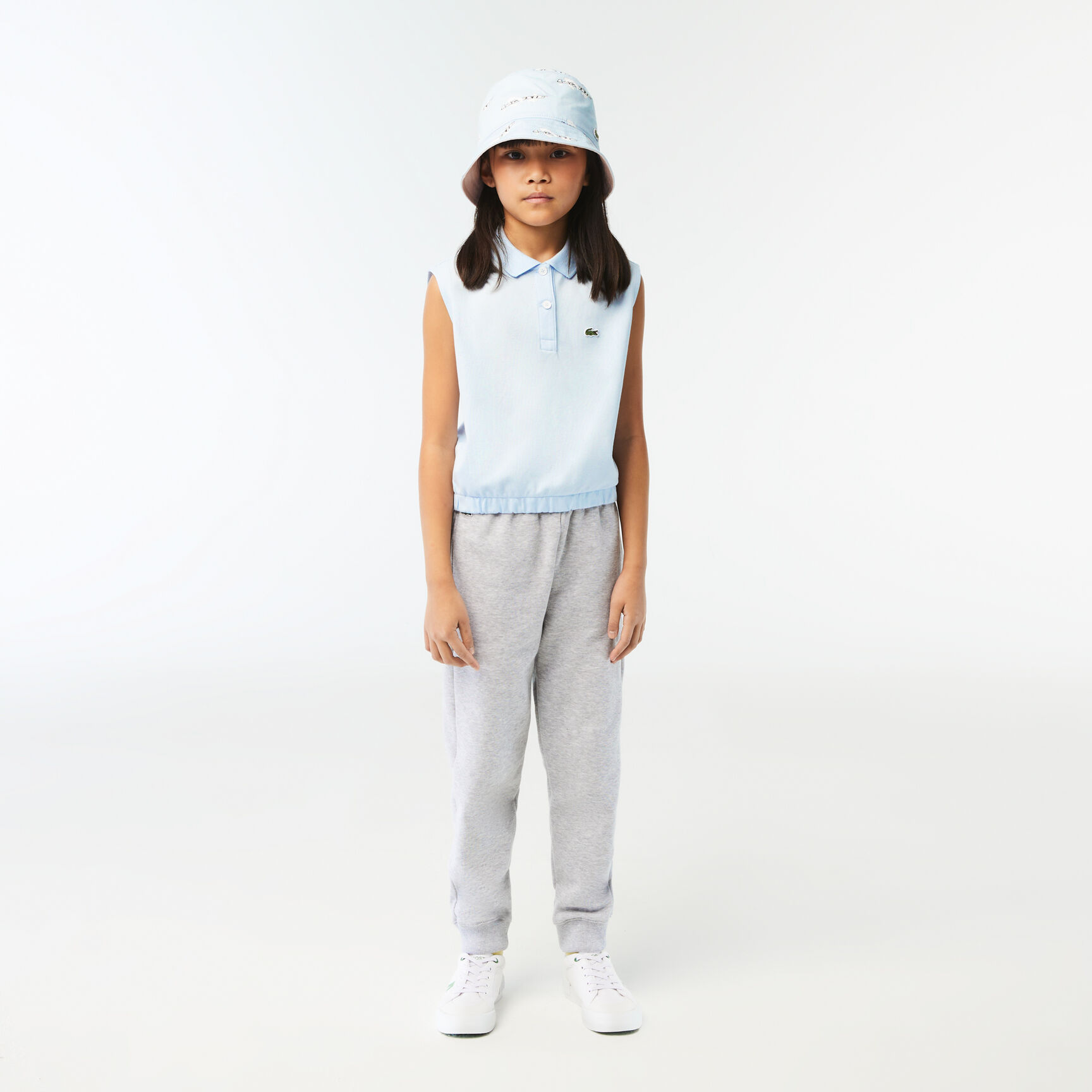 تيشيرت بولو لاكوست بلا أكمام قطن بيكيه للبنات تيشيرت بولو لاكوست بلا أكمام قطن بيكيه للبنات