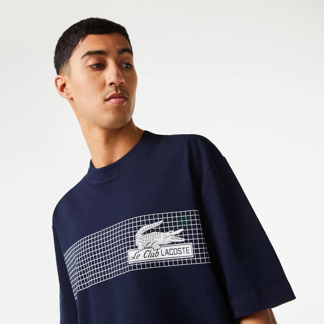 Men's Lacoste Loose Fit Tennis Print T-shirt Men's Lacoste Loose Fit Tennis Print T-shirt