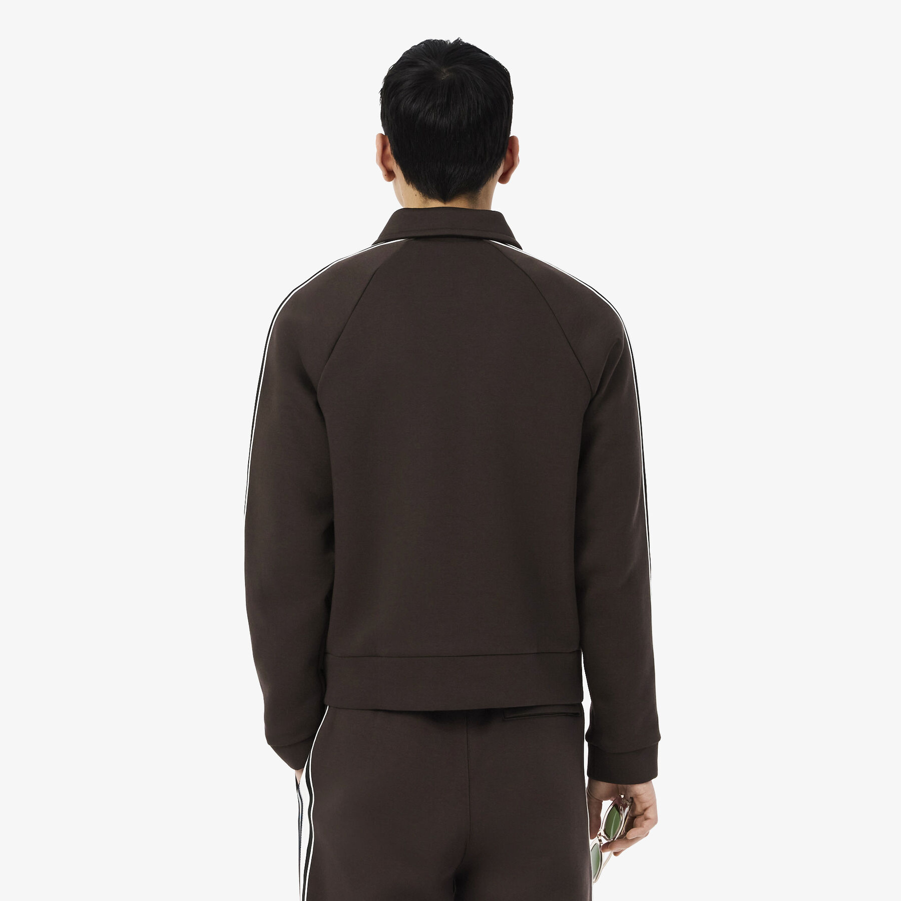 lacoste french made zipped sweatshirt