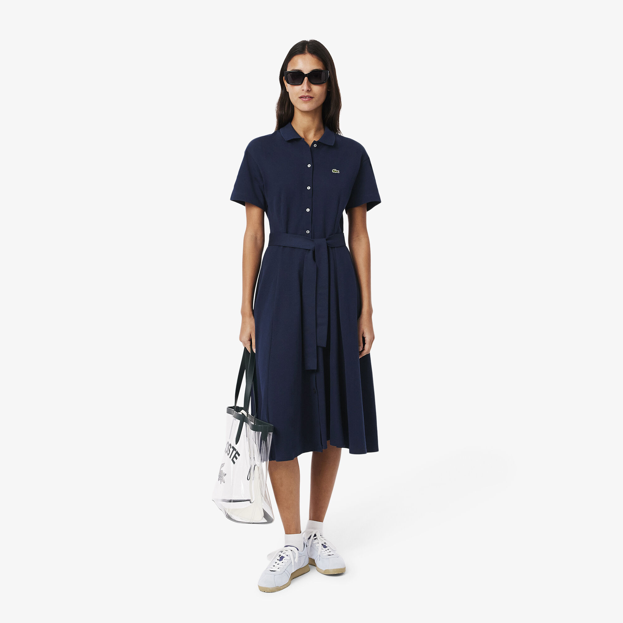 Scalloped Polo Dress / Sサイズ　Baby Blue Scalloped Polo Dress / Sサイズ Baby Blue Scalloped Polo