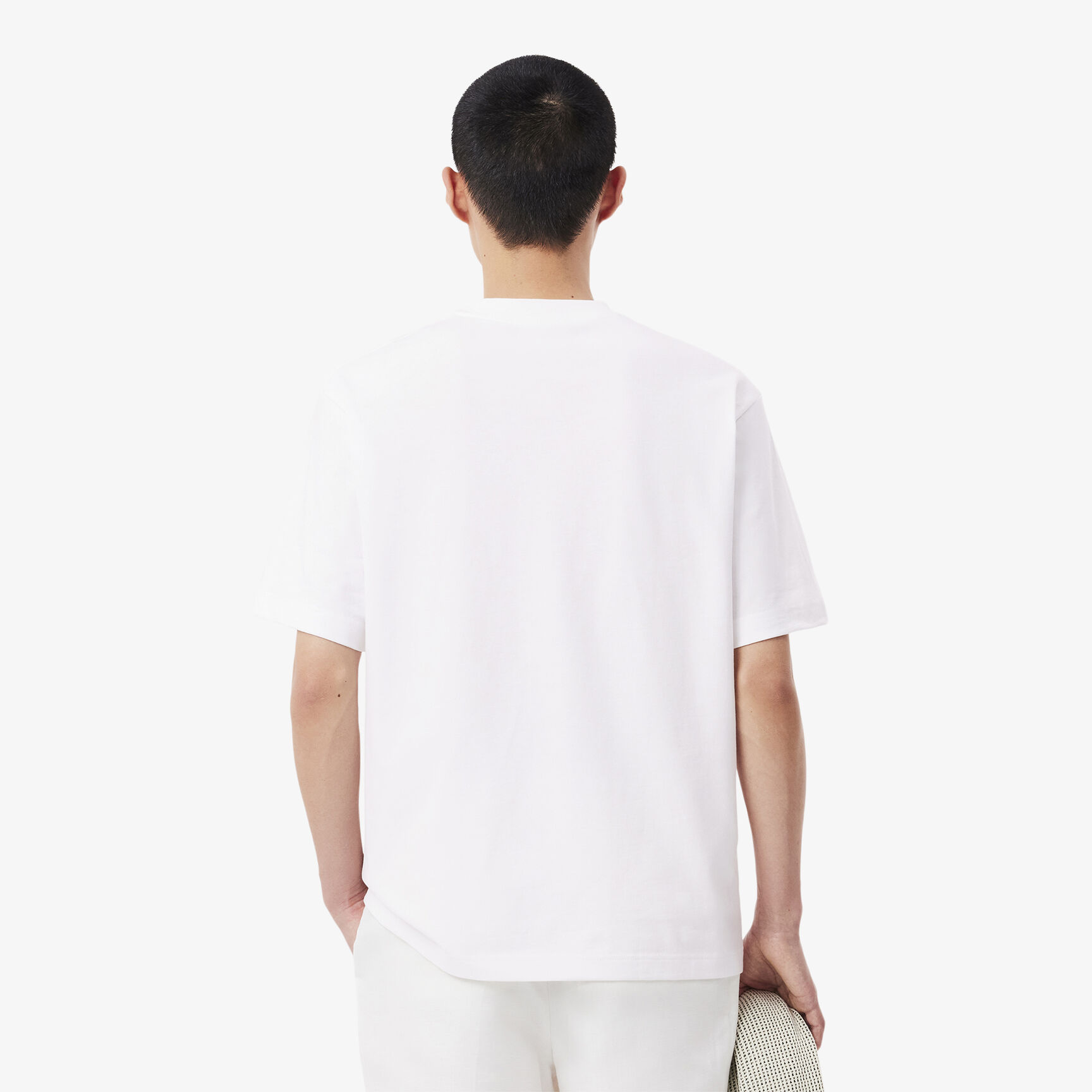 تي شيرت فضفاض من القطن الثقيل المطبوع