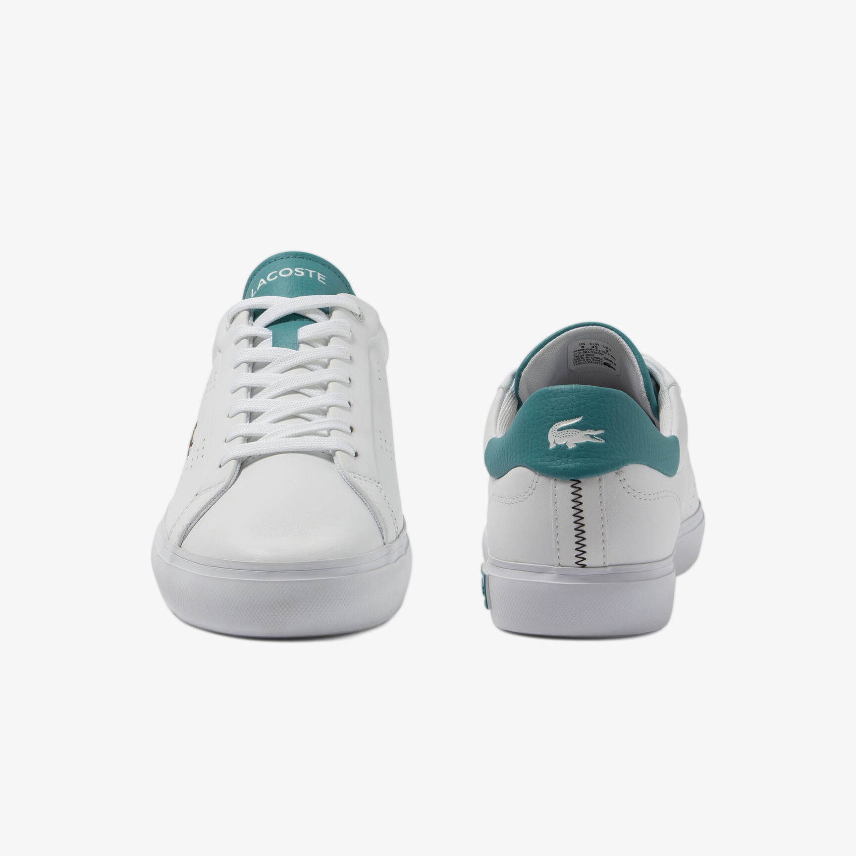 Men's Powercourt 2.0 Turquoise Leather Trainers Men's Powercourt 2.0 Turquoise Leather Trainers