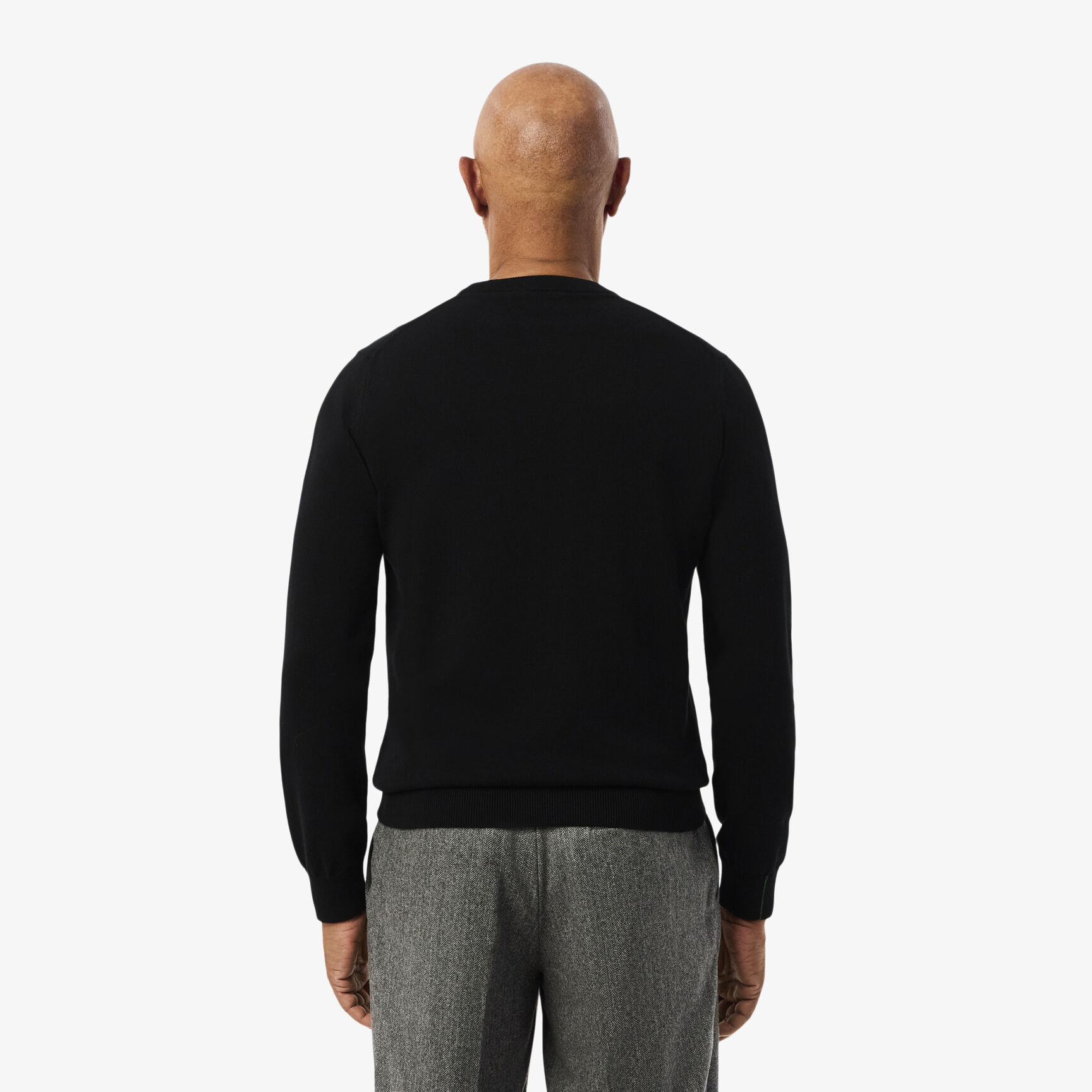 Monochrome Crew Neck Cotton Sweater 
