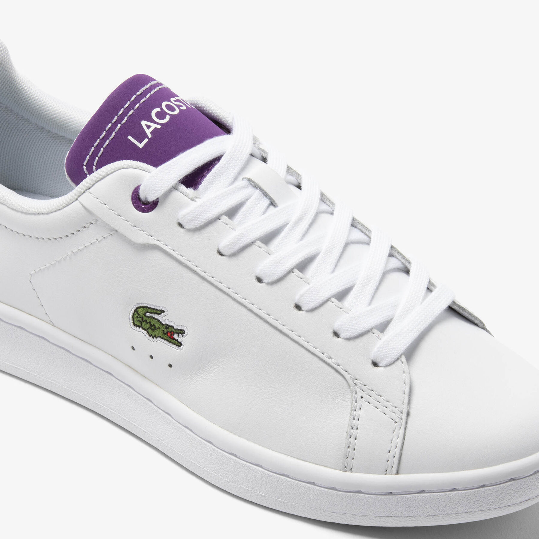 lacoste women s contrast leather carnaby pro trainers