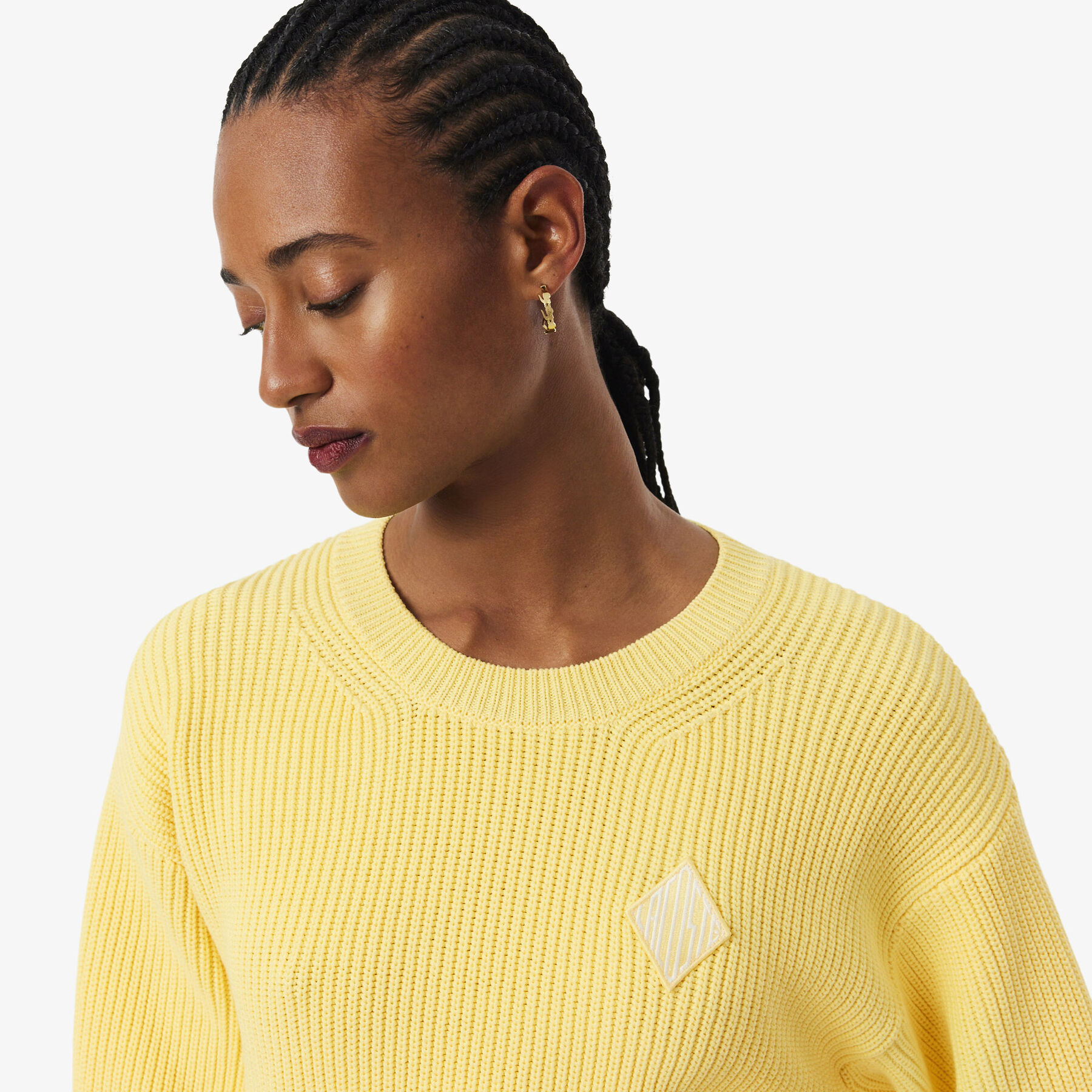 lacoste cotton crew neck sweater