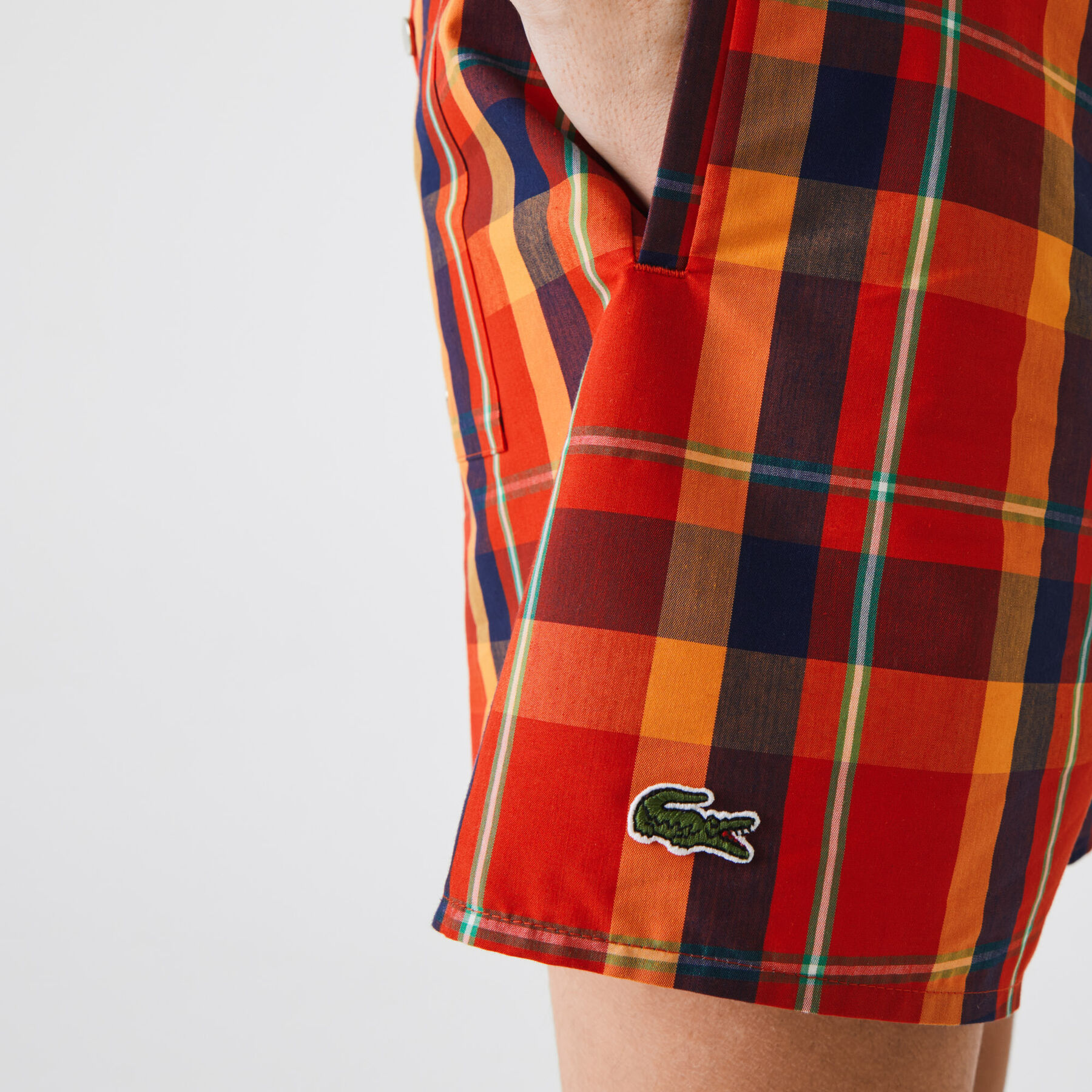 Men&rsquo;s Check Print Swimming Trunks