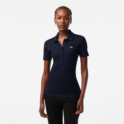 Women's Lacoste Slim Fit Organic Cotton Polo Shirt