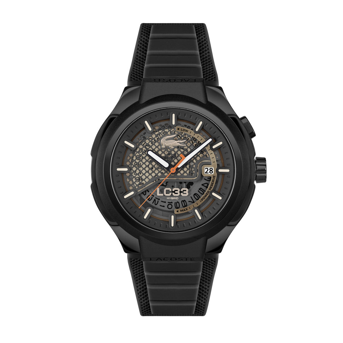 LC33 Black Silicone Watch