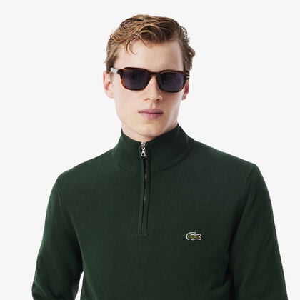 سترة قطنية بسحاب وياقة عالية سترة قطنية بسحاب وياقة عالية