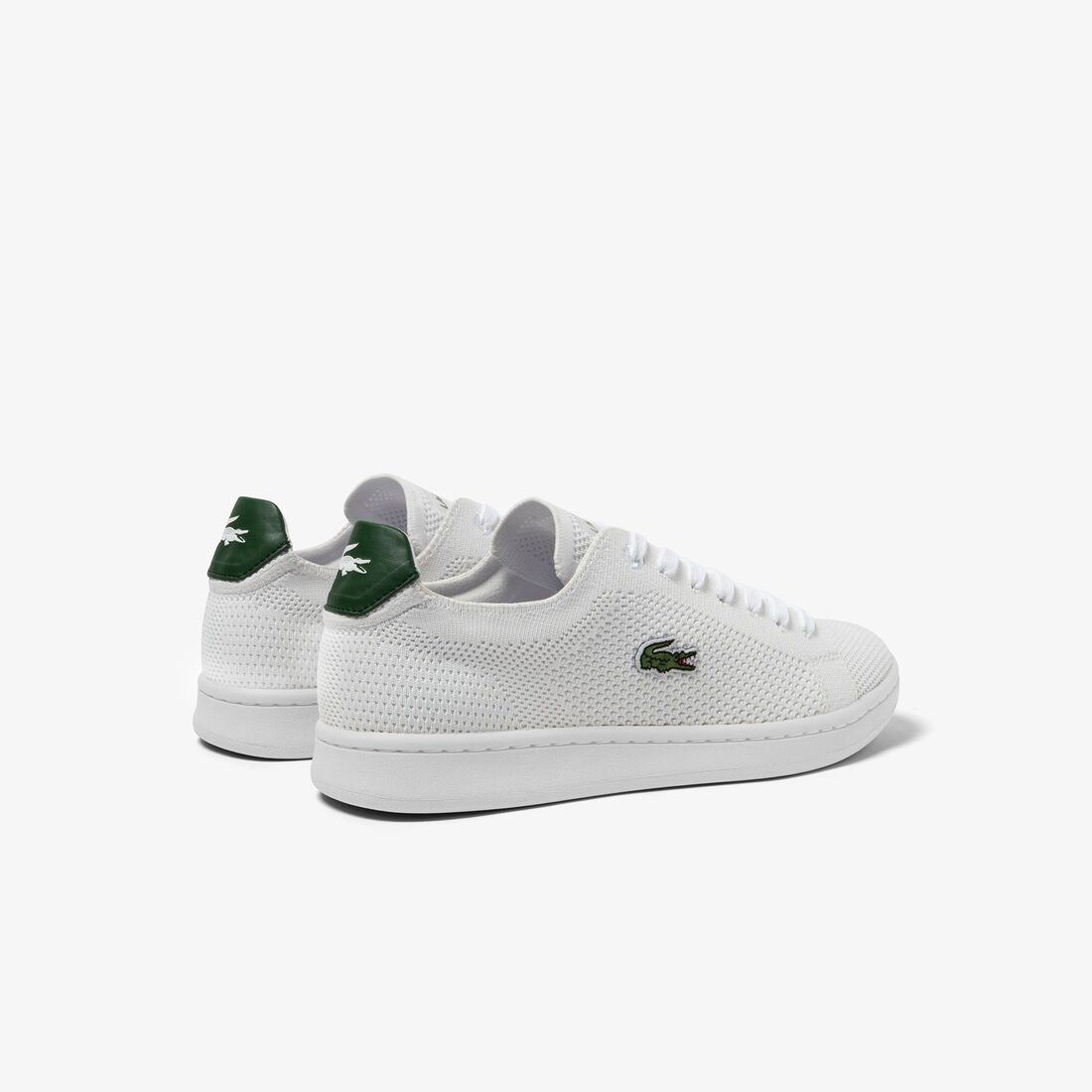 Women's Lacoste Carnaby Pique Textile Heel Pop Trainers Women's Lacoste Carnaby Pique Textile Heel Pop Trainers