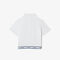 Girls' Lacoste Printed Band Cotton Piqué Cropped Polo Shirt girls lacoste printed band cotton piqu cropped polo shirt