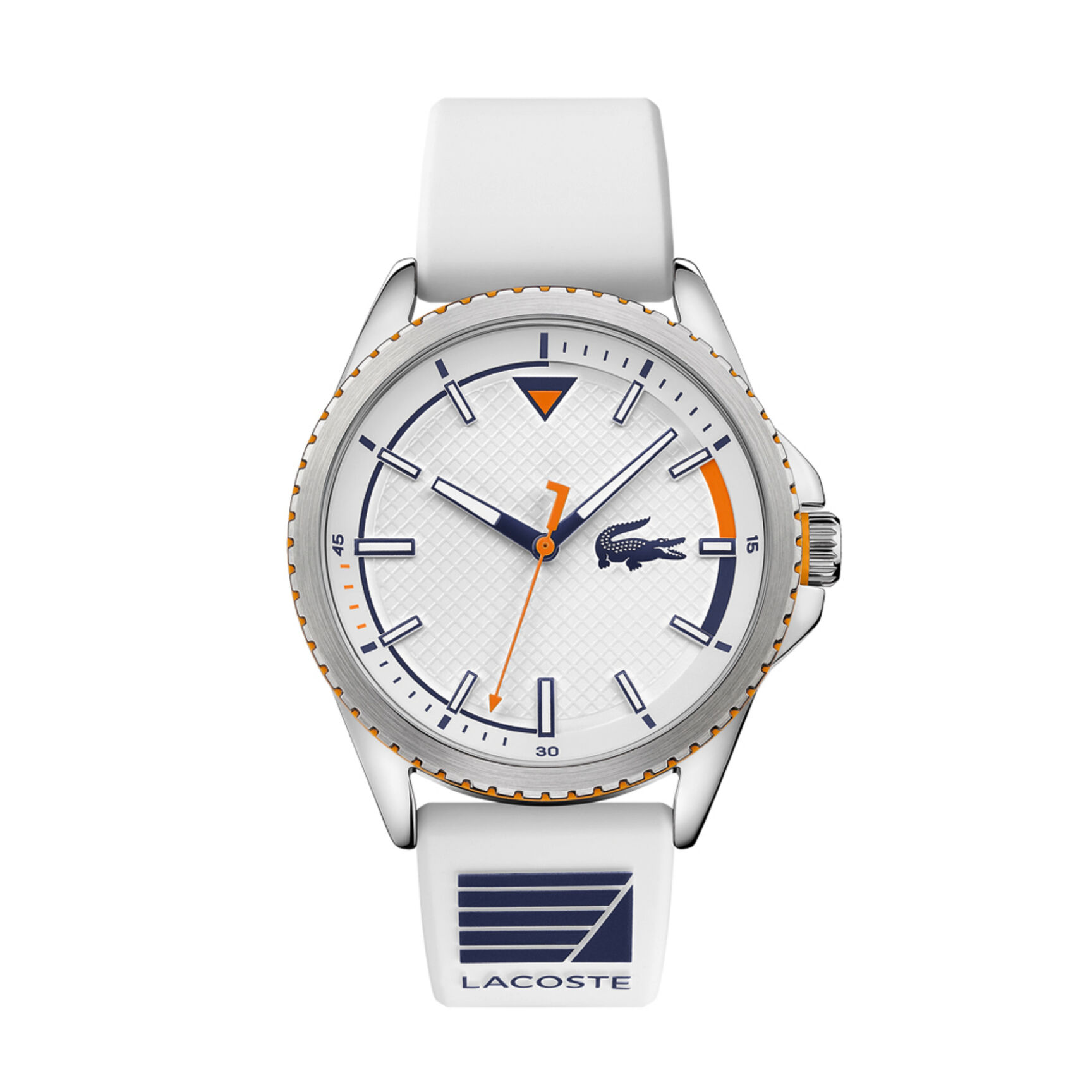 ساعة لاكوست بمينا أبيض للرجال مجموعة Lacoste Cap Marino ساعة لاكوست بمينا أبيض للرجال مجموعة Lacoste Cap Marino