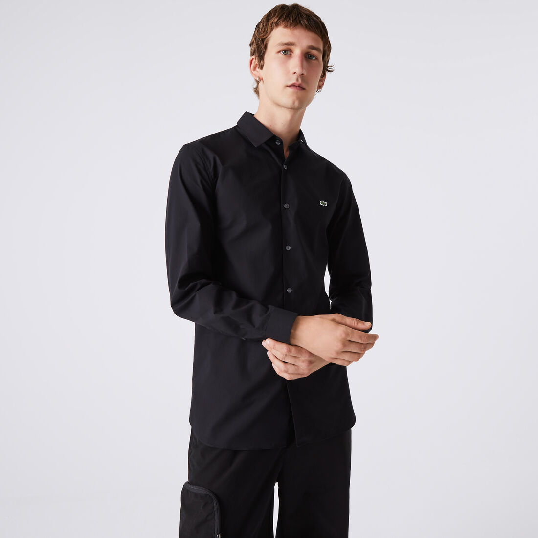 Men's Slim Fit Stretch Cotton Poplin Shirt