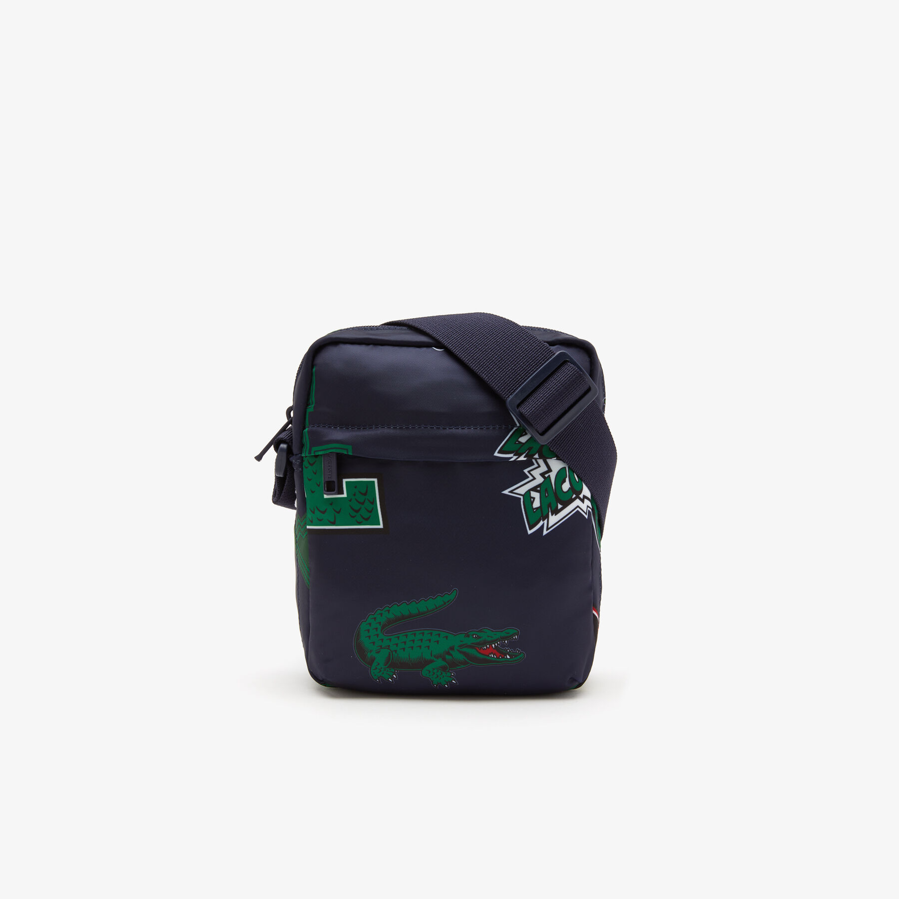 Men's Lacoste Holiday Comic Print Vertical Camera Bag men s lacoste holiday comic print vertical camera bag