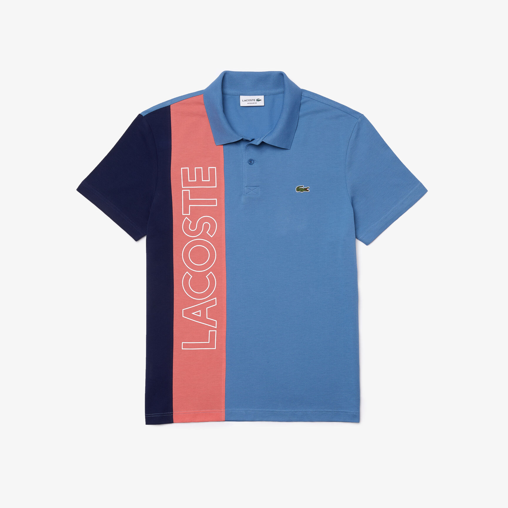 Men&rsquo;s Lacoste Regular Fit Colourblock Ultra-Lightweight Knit Polo Shirt