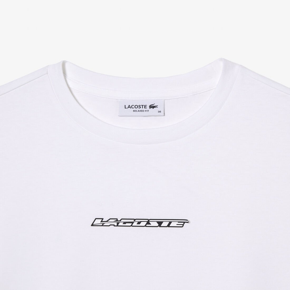 Women's Lacoste Jersey Contrast Print T-shirt Women's Lacoste Jersey Contrast Print T-shirt