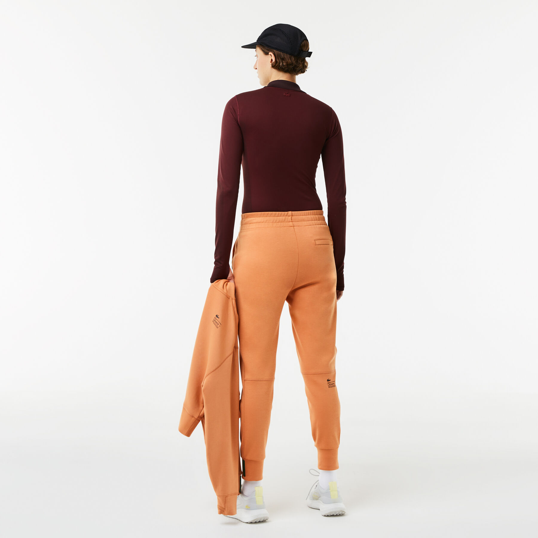 women s lacoste zip collar bodysuit