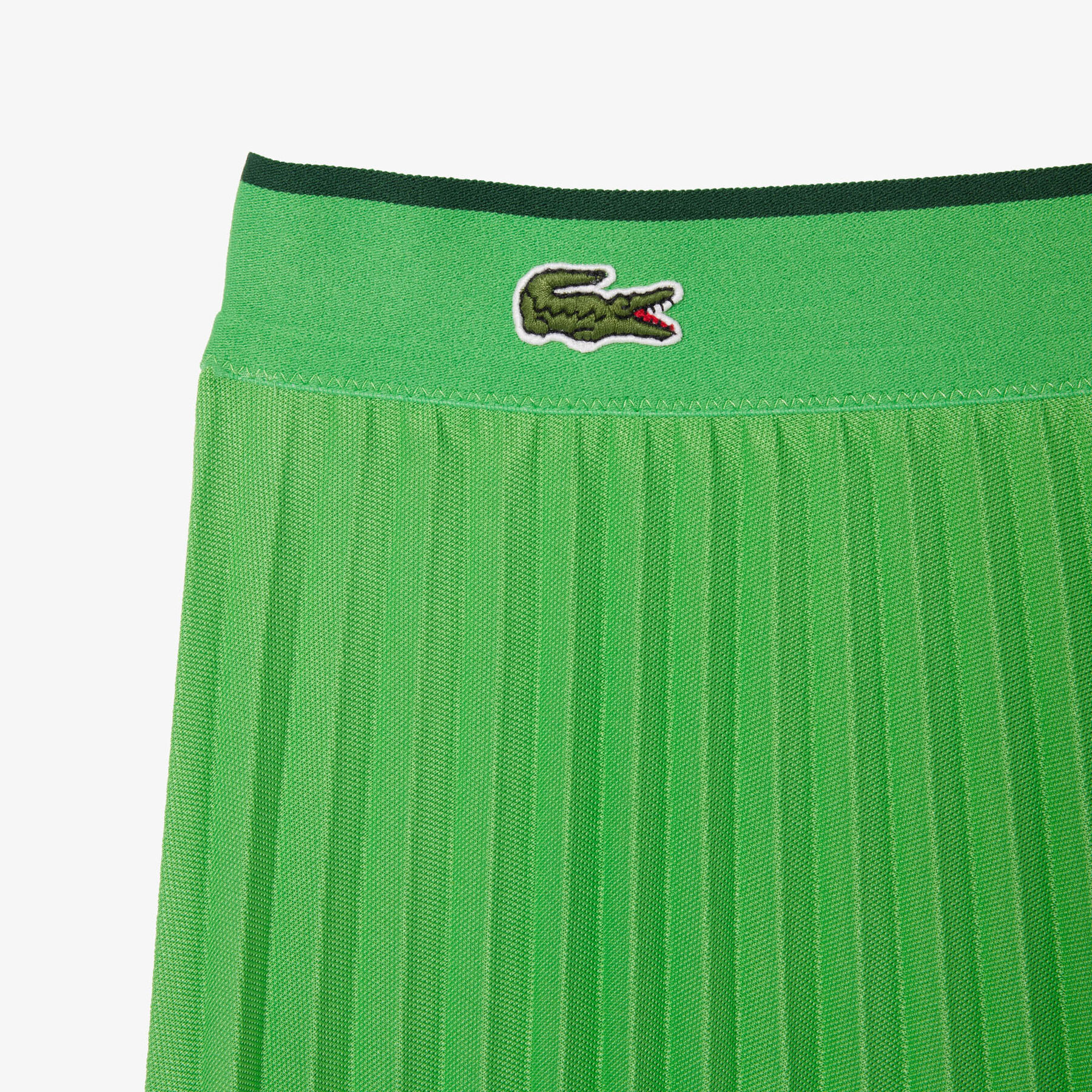 lacoste short pleated elastic waist skirt