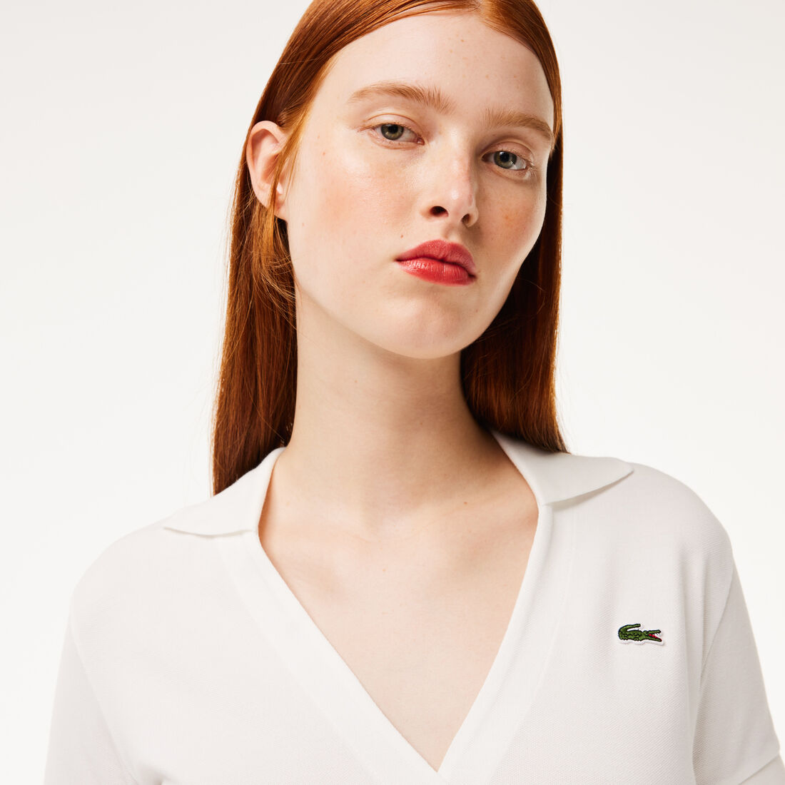 Crossover Stretch Pique Polo Shirt Crossover Stretch Pique Polo Shirt